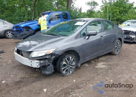 2014 Honda Civic Ex z USA, uszkodzony, nr VIN 19XFB2F89EE080796